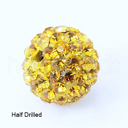 Polymer Clay Rhinestone Beads RB-H258-HD10mm-226-1