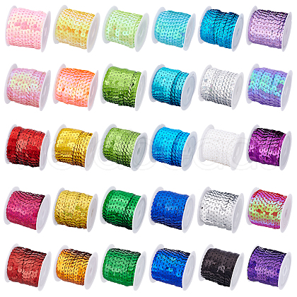 Eco-Friendly Plastic Paillette Beads PVC-PH002-01-WH-1