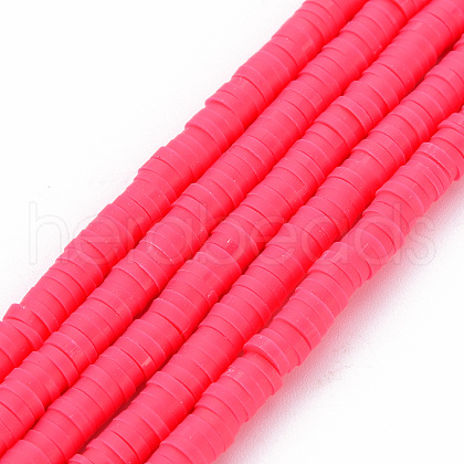 Handmade Polymer Clay Bead Strands X-CLAY-T002-4mm-69-1