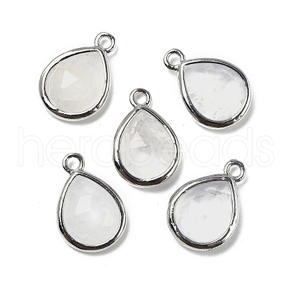 Natural Quartz Crystal Faceted Pendants G-U019-05P-03-1