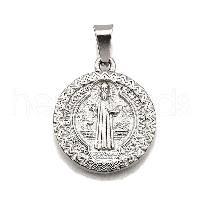 304 Stainless Steel Pendants STAS-B086-10E-P-1