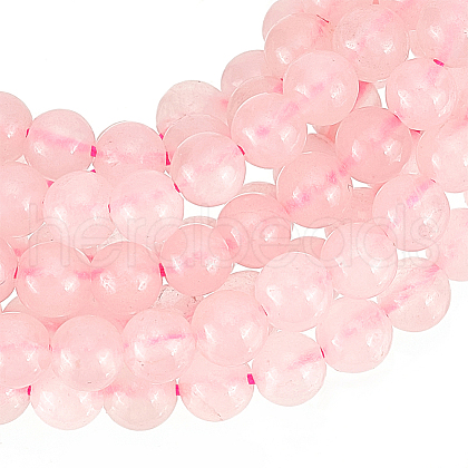 GOMAKERER 2 Strands Natural Rose Quartz Beads Strands G-GO0001-12-1