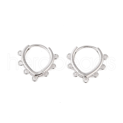 925 Sterling Silver Hoop Earrings Findings STER-B004-12P-1