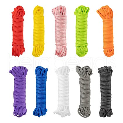 100M 10 Colors 7 Inner Cores Polyester & Spandex Cord Ropes RCP-LS0001-01C-1