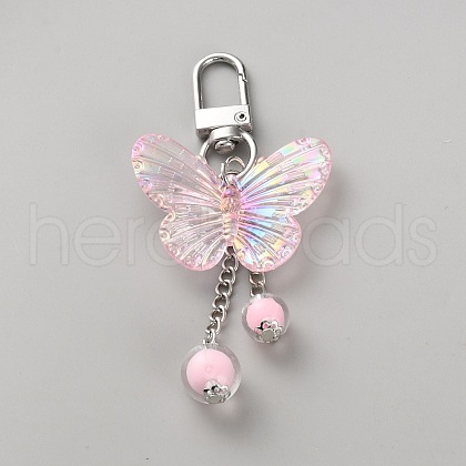 Butterfly Acrylic Pendant Decorations HJEW-WH0673-10P-1