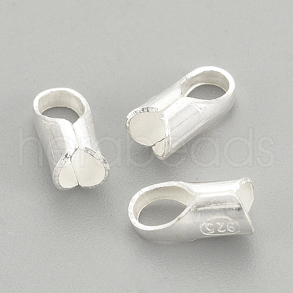 925 Sterling Silver Ends Caps STER-S002-28-1