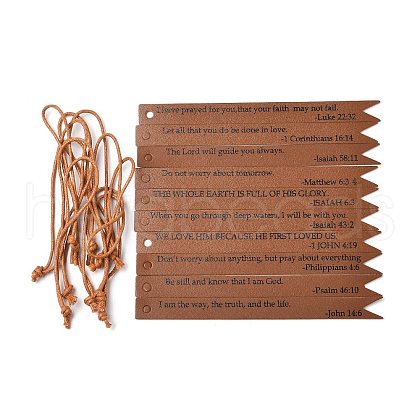 Leather Bookmarks Sets DIY-WH0430-006A-1