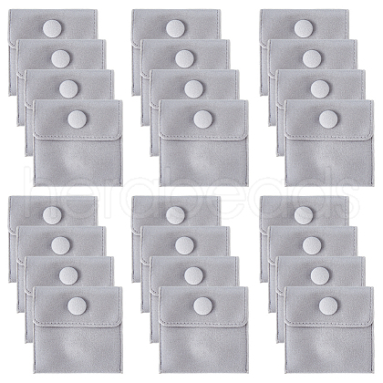 FIBLOOM 24Pcs Square Velvet Jewelry Bags TP-FI0001-02D-1