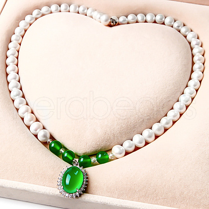 Mother's Day Jewellery Natural Freshwater Pearl Beaded Necklaces for Women WGE4EAE-31-1