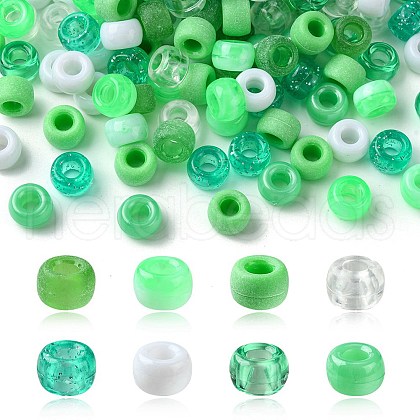 8 Styles Plastic Pearlized Beads KY-FS0001-21C-1