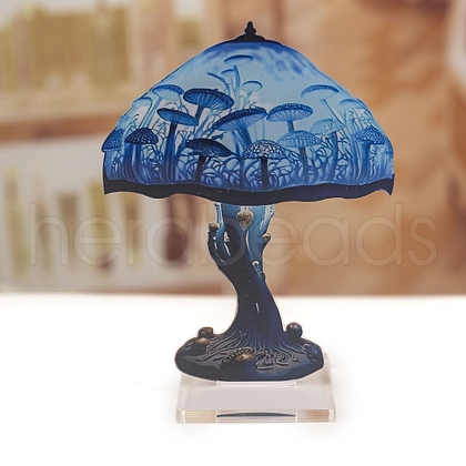 Double-sided Painted Flat Acrylic Mushroom Ornament PW-WG283BE-01-1