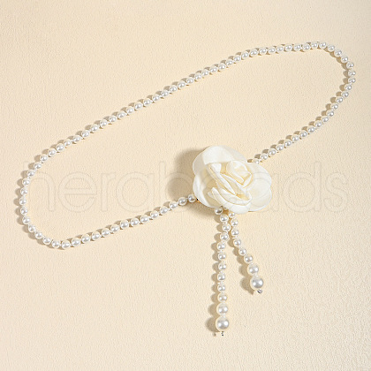 Plastic Pearl Round Beaded Waist Beads FS-WGDCF9E-02-1