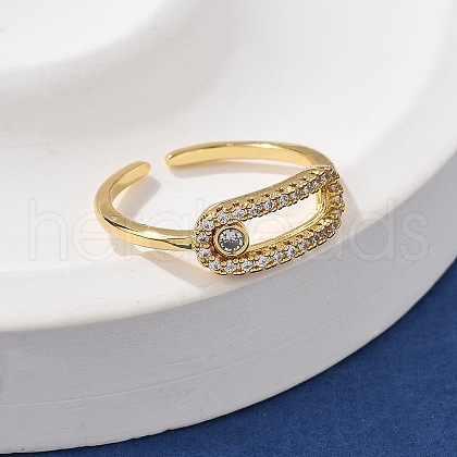 304 Stainless Steel Open Cuff Ring RJEW-R017-01G-1