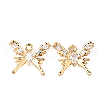 Brass Micro Pave Cubic Zirconia Pendants KK-S531-11G-A-1