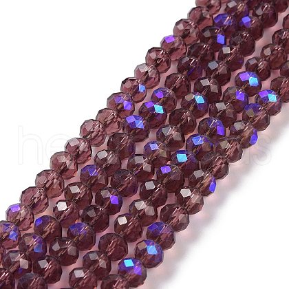 Electroplate Glass Beads Strands EGLA-A034-T3mm-L14-1