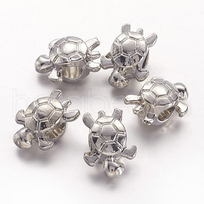 Tibetan Style Alloy European Beads X-TIBEB-6180-P-RS-1