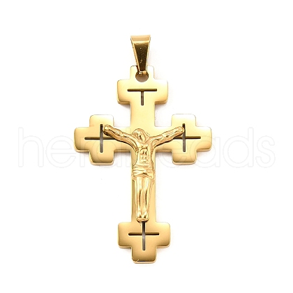 304 Stainless Steel Big Pendants STAS-R171-02G-1