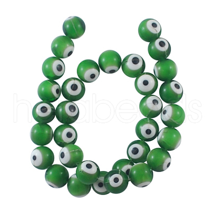 Handmade Italianate Lampwork Beads Strands X-D217-12mm-6-1