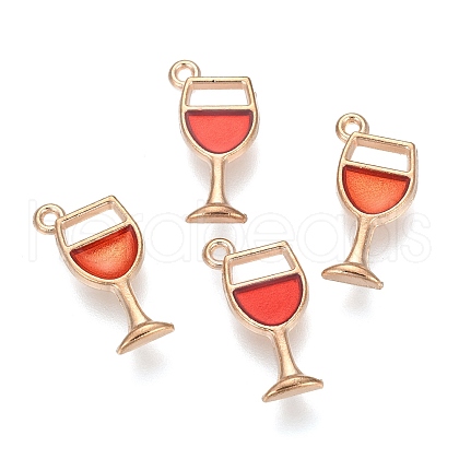 Alloy Enamel Pendants A-ENAM-G124-06B-1