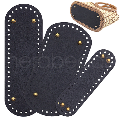 TPR Plastic Imitation Leather Bag Bottoms Set FIND-WH0013-96-1
