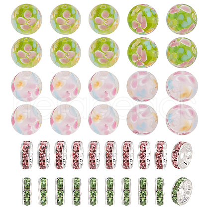 GOMAKERER DIY Flower Beads Jewelry Making Finding Kits DIY-GO0001-79-1