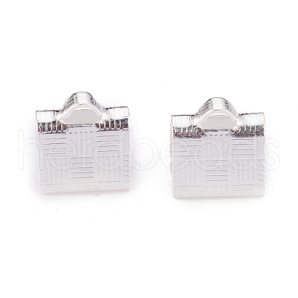 304 Stainless Steel Ribbon Crimp Ends STAS-P249-30S-1