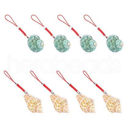 AHADERMAKER 20Pcs 2 Style Polyester Cord Chain Phone Case Chain MOBA-GA0001-01-1
