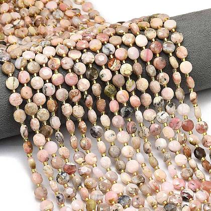 Natural Pink Opal Beads Strands G-C116-A38-02-1