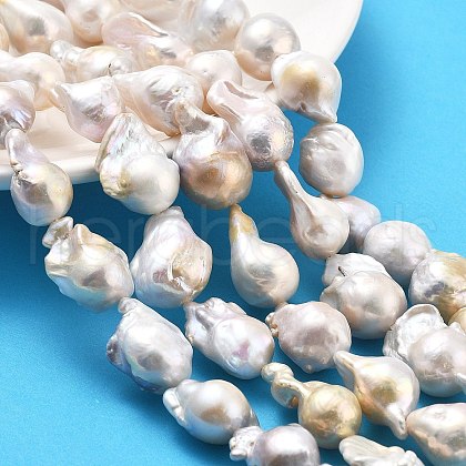 Natural Nucleated Pearl Beads Strands PEAR-B004-15A-01A-1
