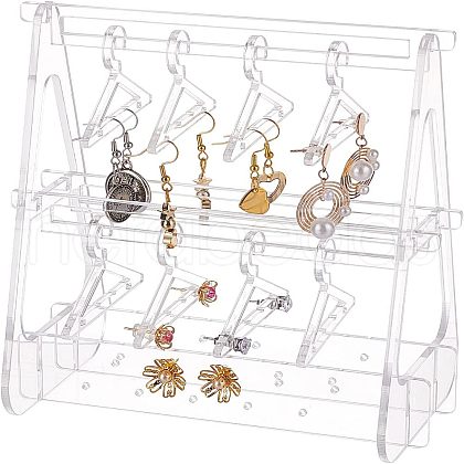 Acrylic Earring Display Stands EDIS-WH0030-01-1