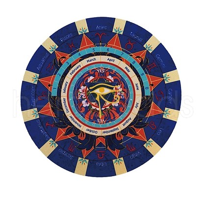 Flat Round Rubber Pendulum Altar Mats PW-WGD34B2-01-1