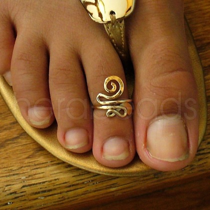 Brass Toe Cuff Rings for Women FS-WGFB02D-01-1