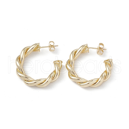 Long-Lasting Plated Brass Stud Earrings for Women EJEW-A088-02G-1