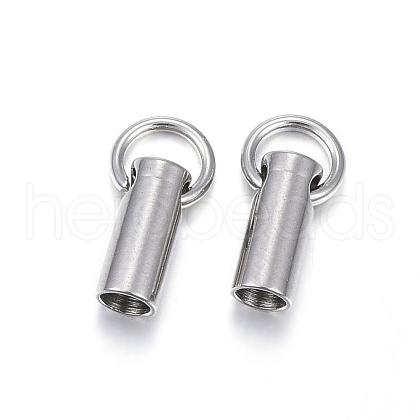 201 Stainless Steel Cord Ends STAS-E120-02-1.6mm-1