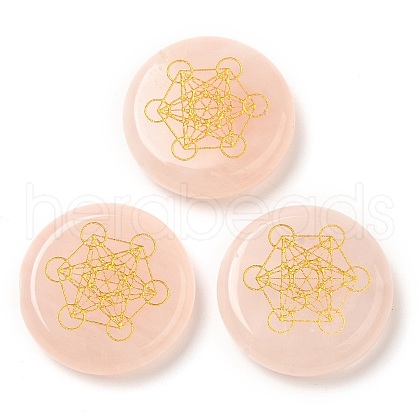 Natural Rose Quartz Cabochons G-C158-03B-1
