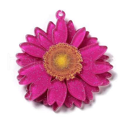 Printed Transparent Acrylic Pendants X-SACR-P029-B02-1