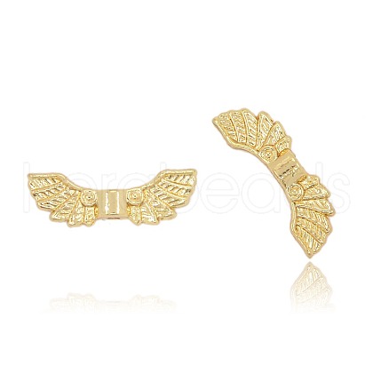 Nickel Free & Lead Free Golden Alloy Wing Beads PALLOY-J219-006-NR-1