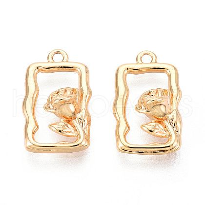 Brass Pendants KK-N267-11G-1