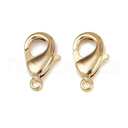 Brass Lobster Claw Clasps KK-902-G01-1