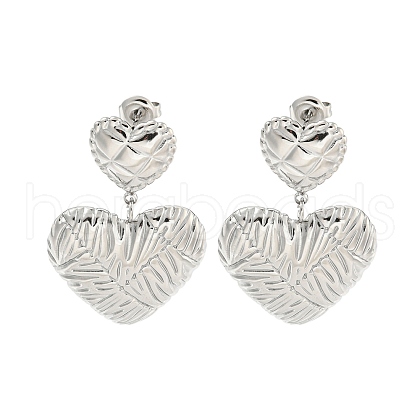 Tarnish Resistant 304 Stainless Steel Stud Earrings for Women EJEW-A108-10P-1