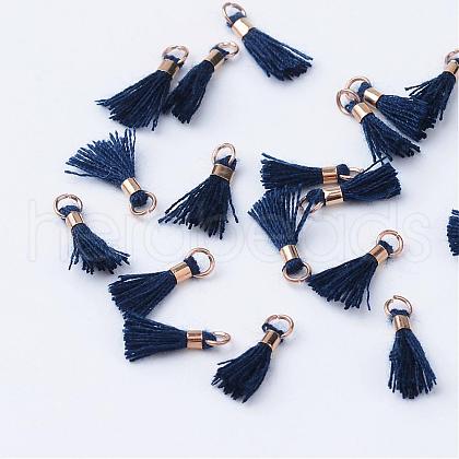 Polycotton(Polyester Cotton) Tassel Pendant Decorations OCOR-S102-08-1