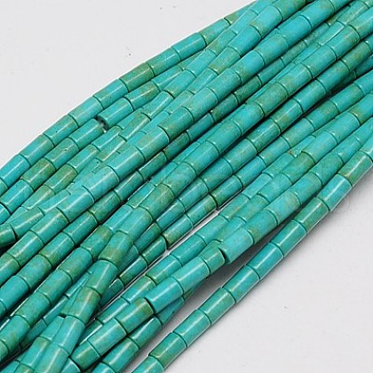 Synthetic Turquoise Beads Strands TURQ-G120-3x5mm-13-1