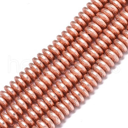 Electroplate Non-magnetic Synthetic Hematite Beads Strands G-S372-001-02RG-1