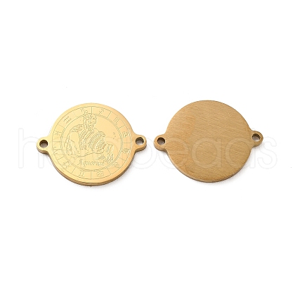 Ion Plating(IP) 304 Stainless Steel Connector Charms STAS-C074-11G-01-1