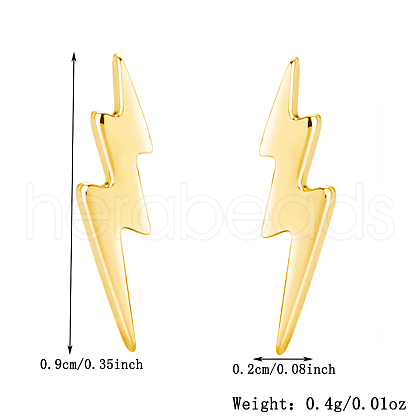 S925 Sterling Silver Lightning Stud Earrings OB5526-3-1