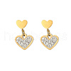 Shell Heart Stud Earrings Sets AN4728-3-2