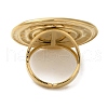 Ion Plating(IP) 304 Stainless Steel Cuff Ring Components STAS-Z086-01G-3