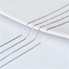 925 Sterling Silver Cable Chain Necklaces NJEW-BB71701-B-4