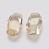 K9 Glass Rhinestone Pendants GLAA-K034-C05-2