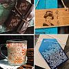 Self-Adhesive Silk Screen Printing Stencil DIY-WH0338-012-4